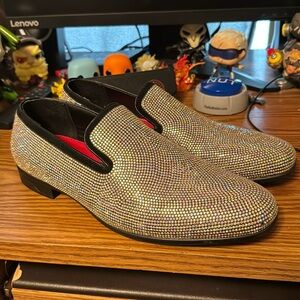 Robert David Men’s 9.5 Diamond Jewel Loafers